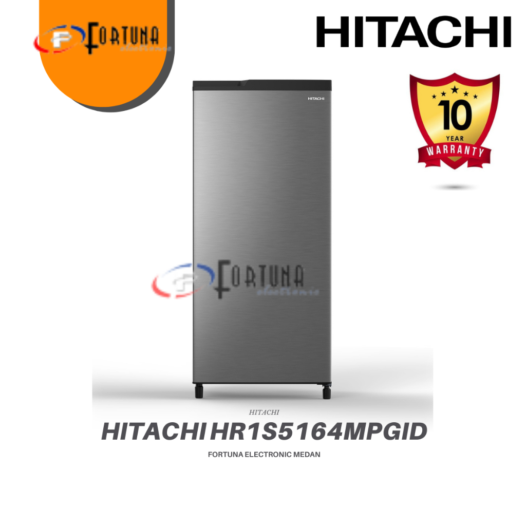 KULKAS 1 PINTU HITACHI HR1S5164MPGID 161 LITER MEDAN