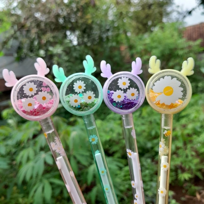 

Pulpen karakter aesthetic pulpen karakter lucu pulpen gel karakter pulpen glitter