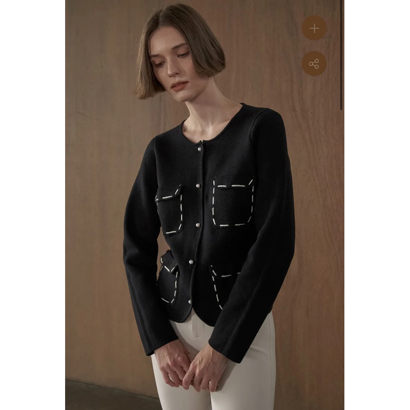 PRELOVED CARDIGAN CHANTAL DUMA BLACK