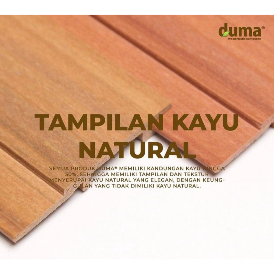 DUMA PANEL MODERN - SW 50 TERSEDIA 3 & 5 METER WALL PANEL WPC PREMIUM ANTI RAYAP TAHAN API