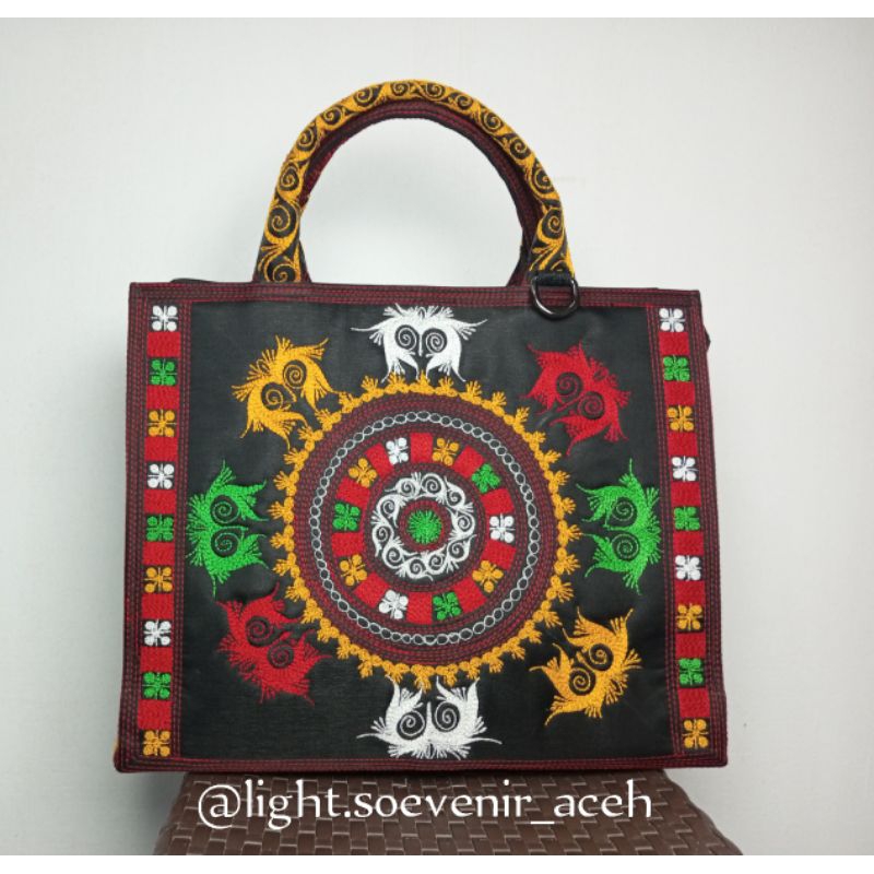 Tas Tangan Wanita Aceh Bordiran Khas Kerawang Gayo Aceh/Tas Selempang Aceh Mewah/Tas Kerawang Gayo K