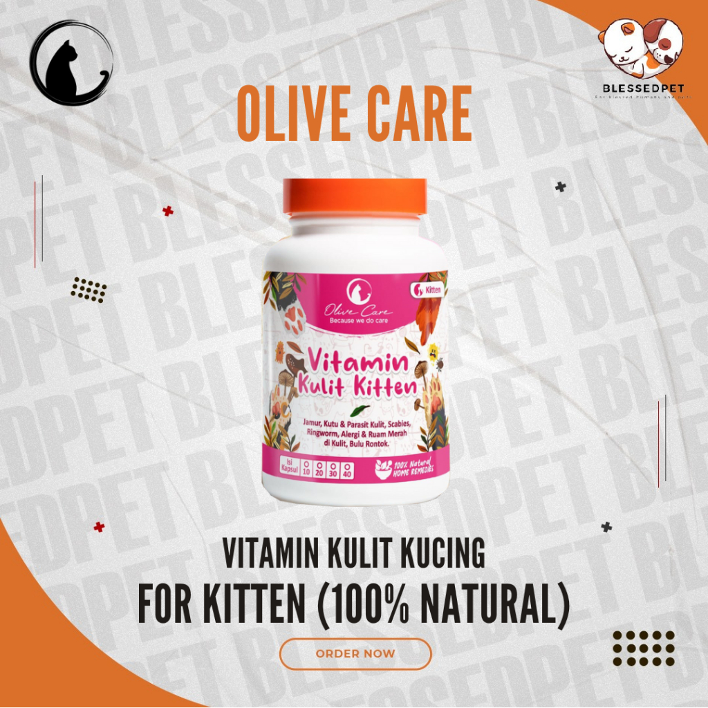 OLIVE CARE Vitamin Kucing untuk KULIT KITTEN