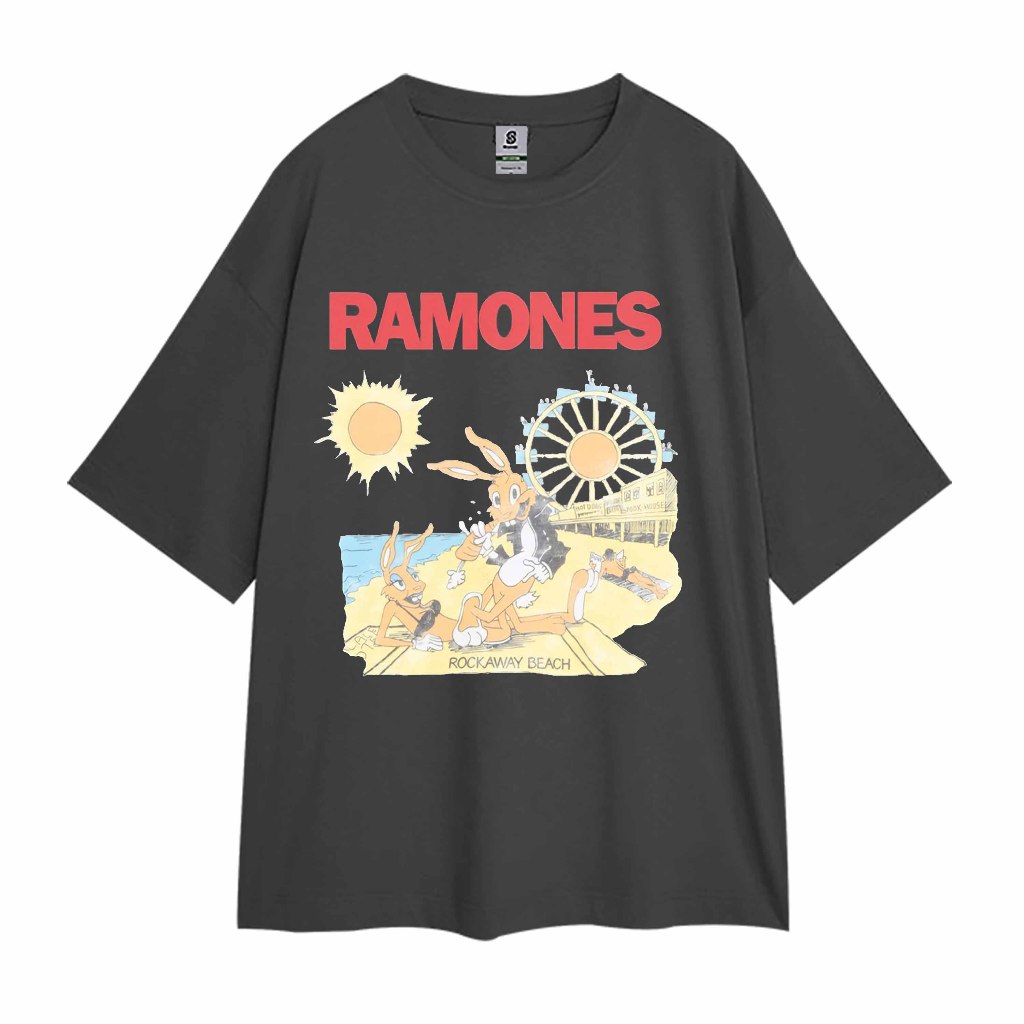KAOS RAMONES BAND VINTAGE STYLE OVERSIZE TEE