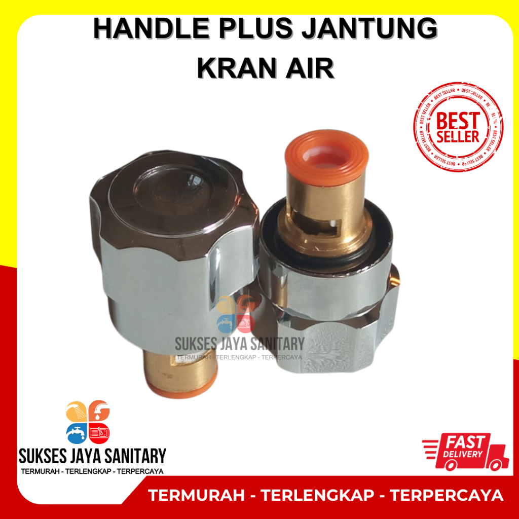 Handle Plus Jantung Kran Air, Kran Cabang, Kran Angsa, Kran Flexible Mudah Di Pasang
