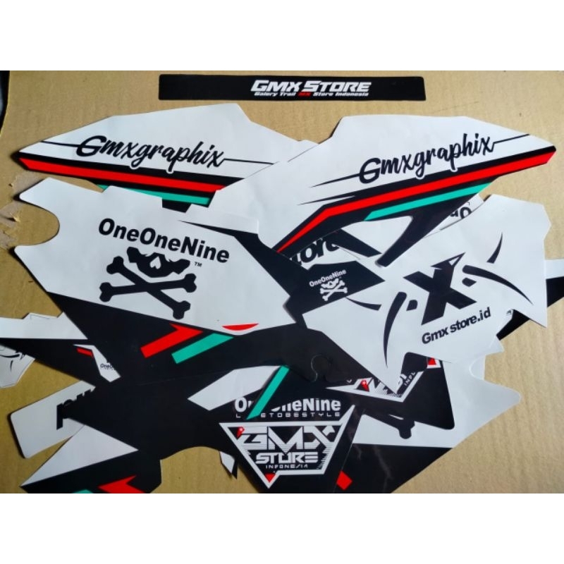 Decal Custome Ready Crf merah Crf putih supermoto bf putih supermoto