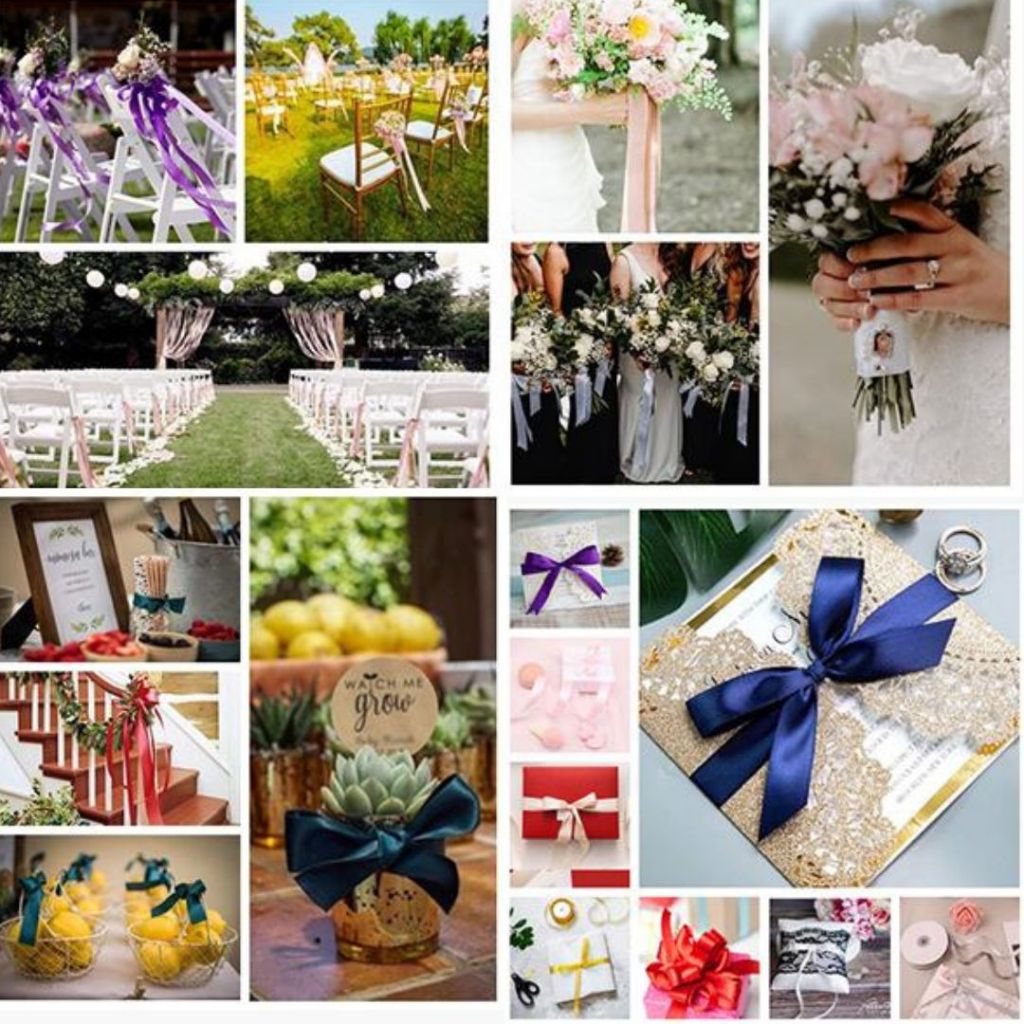 

RB Pita Saten Satin 1/2 Inch / 1,25cm ~ PAK 10Roll