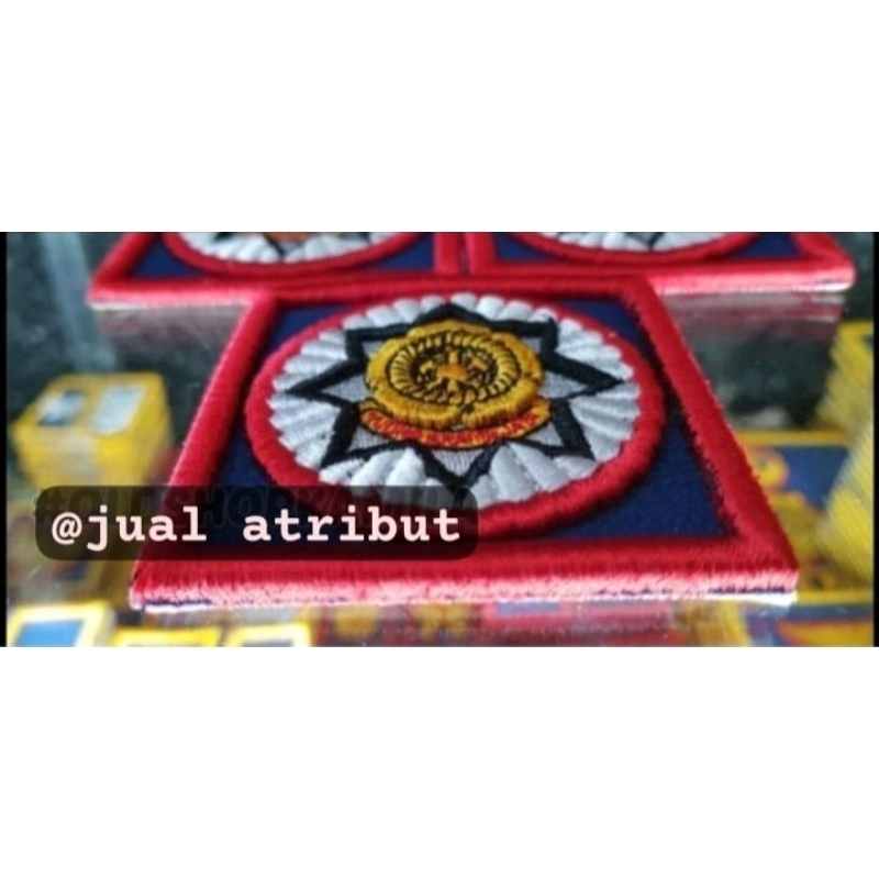 Atribut Tanda jabatan DAMKAR Pemadam eselon 2 3 4 Bordiran timbul