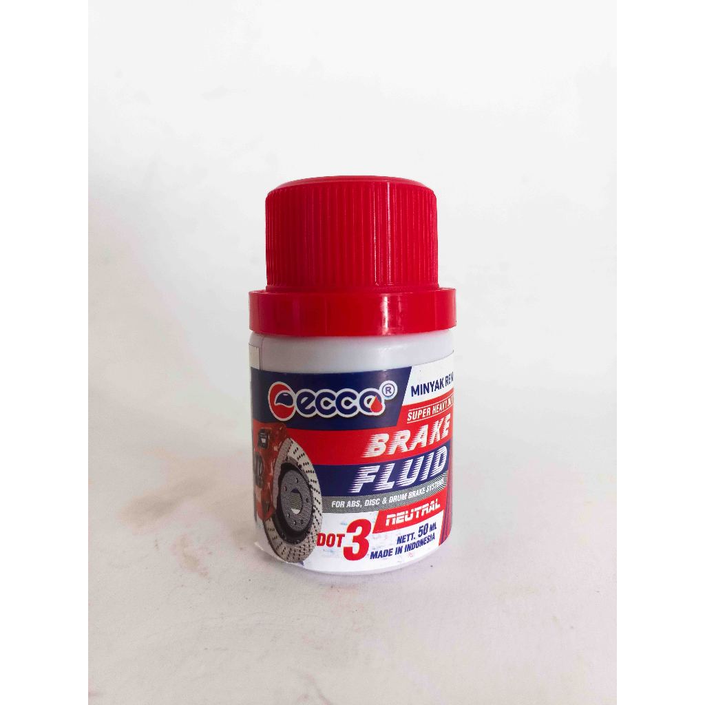 ECCO - MINYAK REM / BRAKE FLUID DOT 3 (50ml) For ABS, Disc & Drum Brake Systems