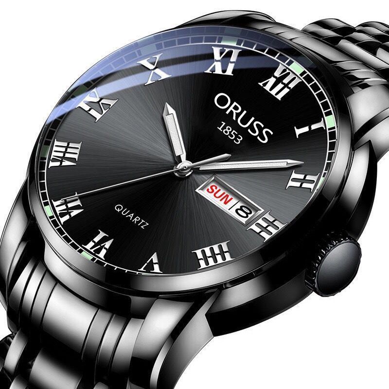 OR010 COD JAM TANGAN PRIA stainless steel angka romawi / jam tangan analog pria jam kerja pria or