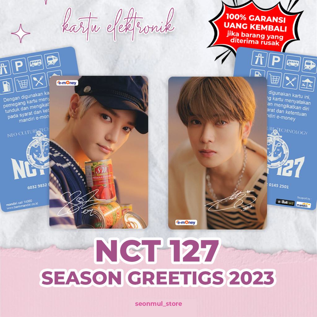 EMONEY SEASON GREETING NCT 127 2023 BRIZZI FLAZZ TAPCASH / SG23 NCT127 / SG 23 TAP CASH