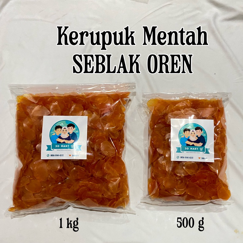 

Kerupuk Mentah Seblak Oren 1 Kg / 500gr Murah Viral | Kerupuk Seblak | Kerupuk Murah