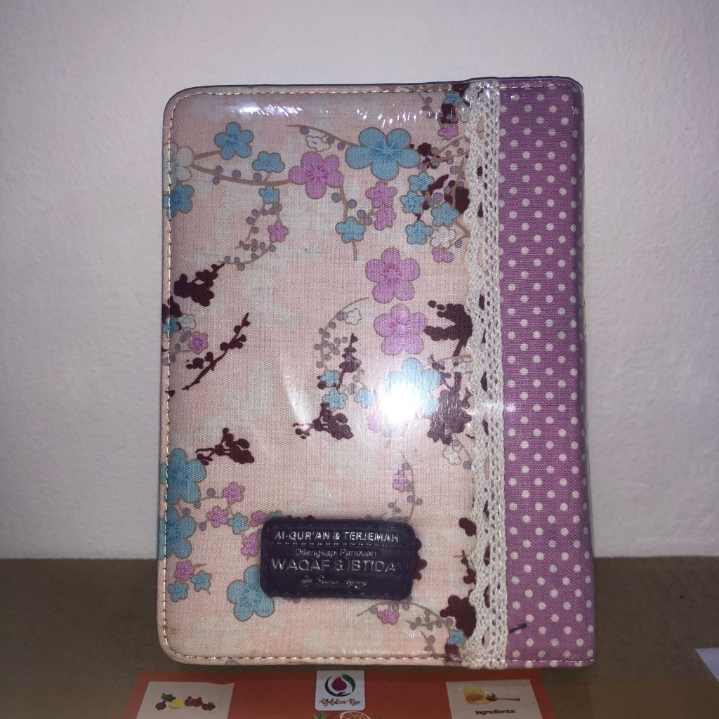 Al-Quran Waqaf dan Ibtida Resleting Kain A6 Terjemah Suara Agung AlQuran Terjemahan Wakaf Ibtida Cov