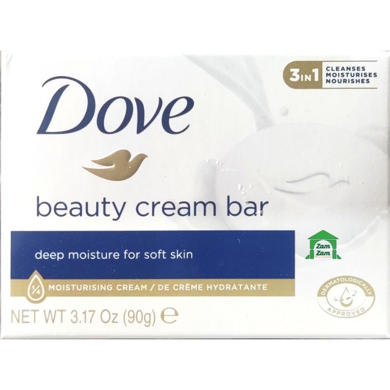 Sabun Batang Dove White Beauty Cream Bar Soap 90g Original