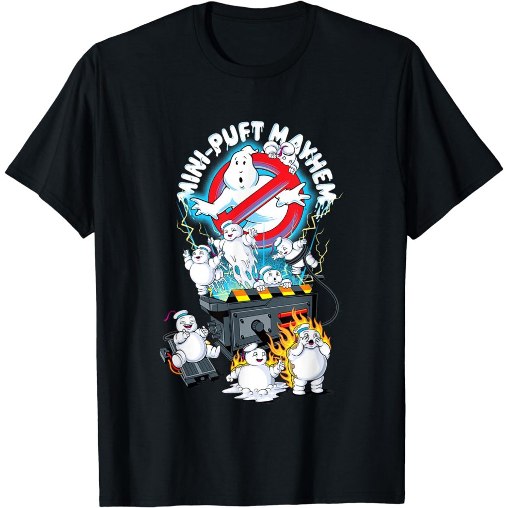 Baju Kaos Dewasa Mini-Puft Mayhem Vintage Badge T-Shirt Pakaian Fashion Atasan Distro Remaja Laki Wa