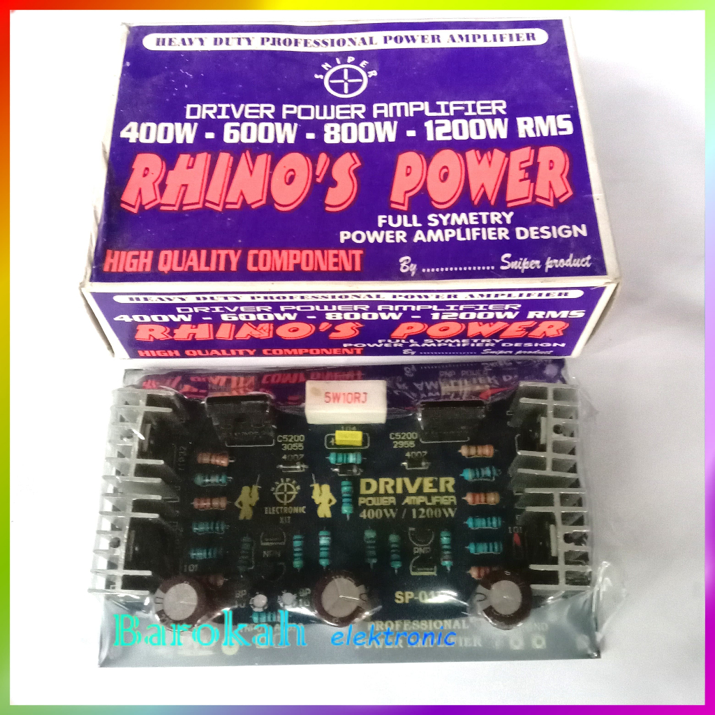 Kit Driver amplifier Rhino's Sniper 1200 watt mono