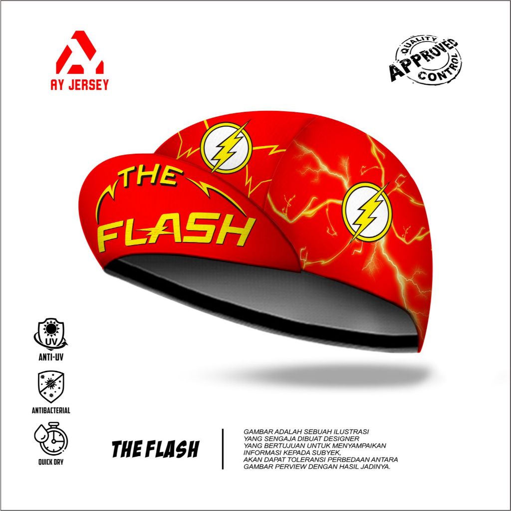 CYCLING CAP THE FLASH | TOPI SEPEDA