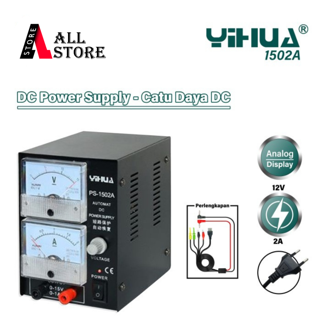 TOOLS POWER SUPPLY YIHUA 1502A 2 AMPER ORIGINAL