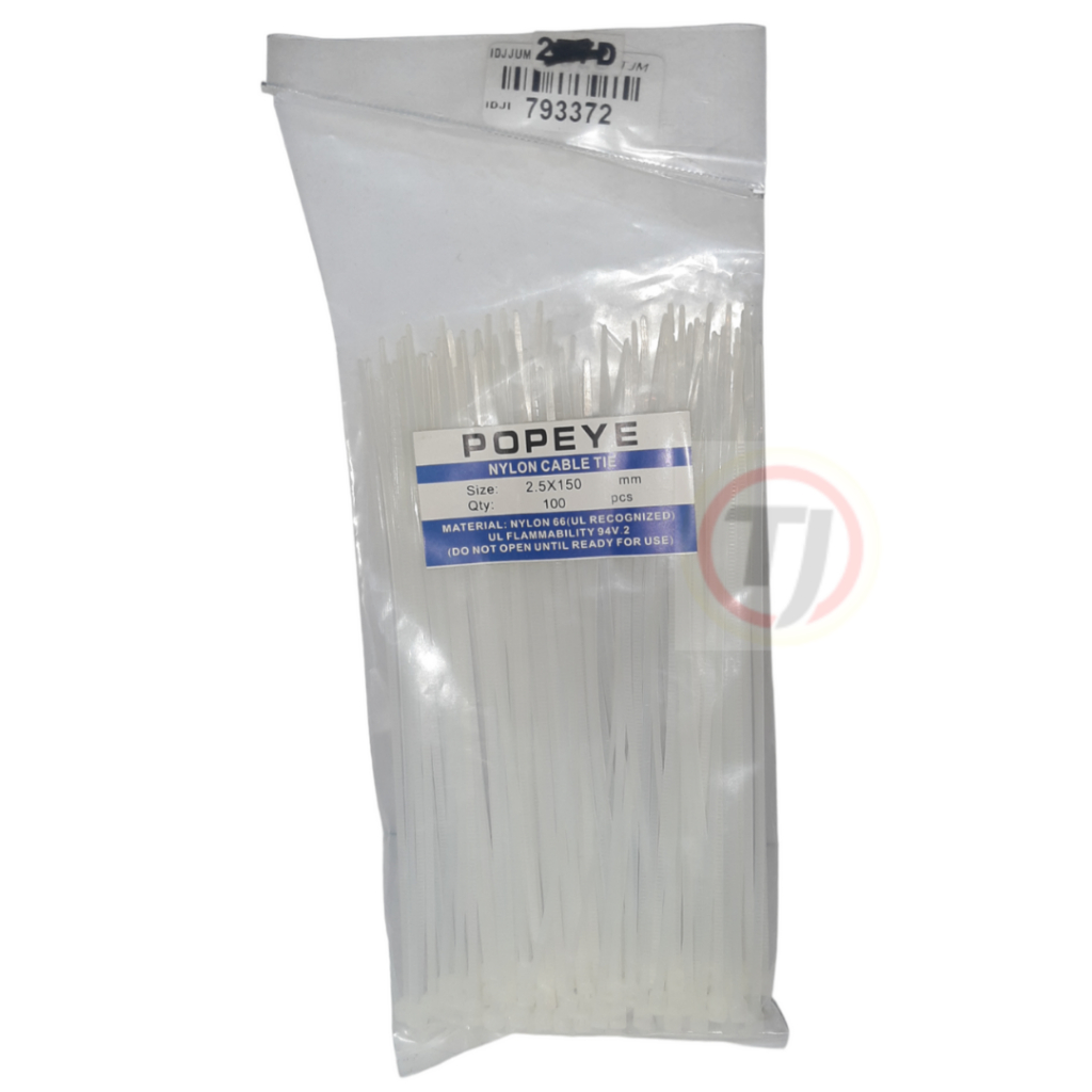 

TIES 150x2.5 PUTIH NYL kode 793372