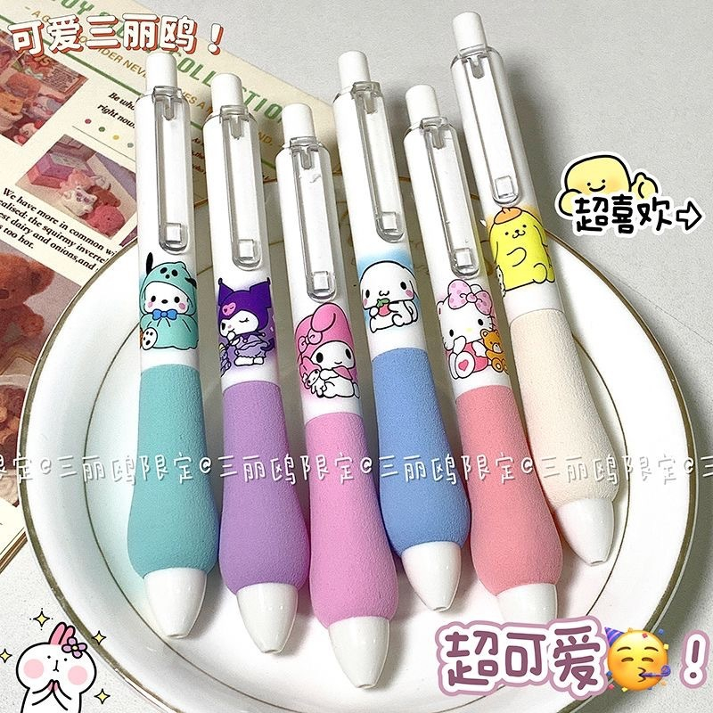 

Pena Gel Pulpen Pegangan Busa Model Warna Sanrio / Pena empuk soft nyaman saat menulis