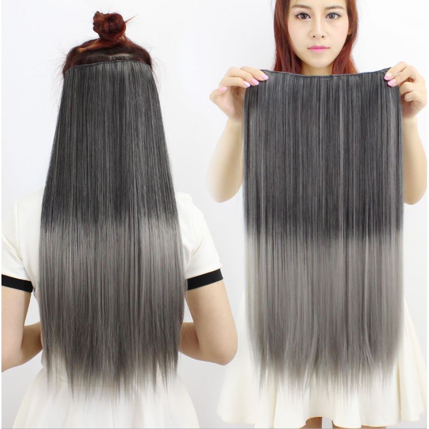 HAIR CLIP RAMBUT PALSU WANITA HAIRCLIP RAMBUT SAMBUNG BIG LAYER LURUS WAVY CURLY-LURUS GRADASI OMBRE