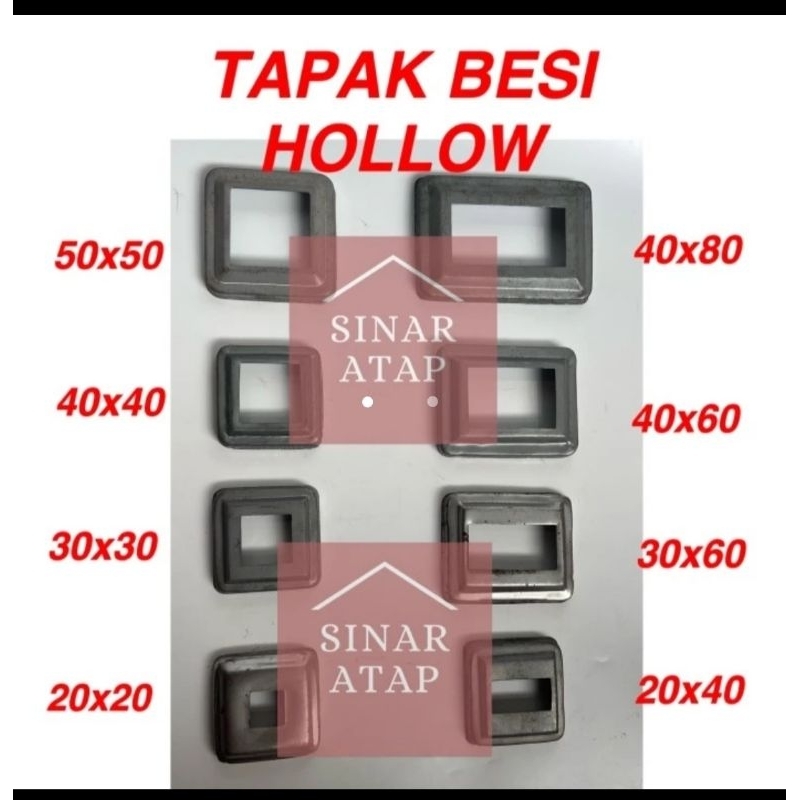 Tapak Besi Hollow atau Ring Tapak