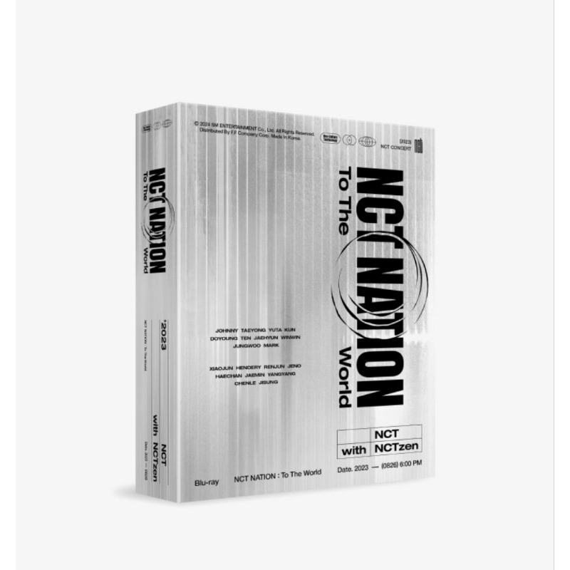 2023 NCT CONCERT - NCT NATION : To The World in INCHEON BLURAY / ALBUM NCT / DVD CONCERT NCT