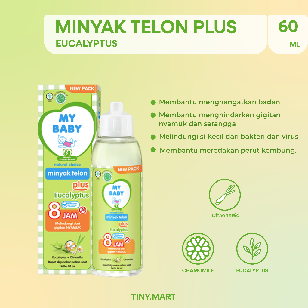 My baby Minyak Telon Plus 60ml & 90ml / My Baby Minyak Telon Plus