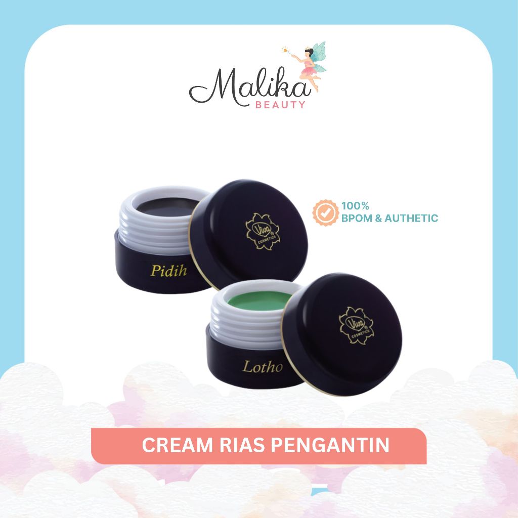 Malika Beauty | VIVA Rias Pengantin | Pidih Hitam Rias Pengantin 9 gr | Lotho Rias Pengantin 9 gr
