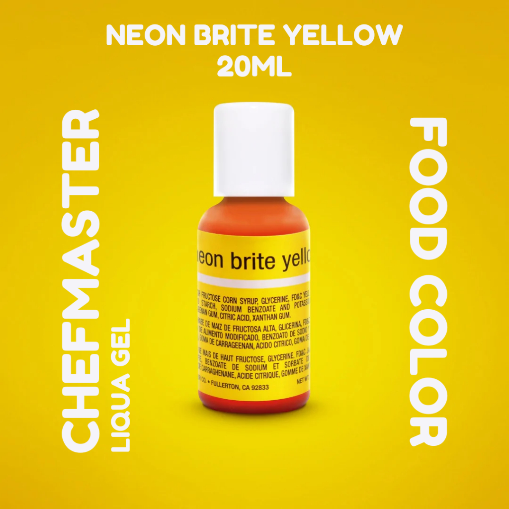 

Chefmaster Liqua Gel - Neon Yellow 20gr / Pewarna Makanan Kue