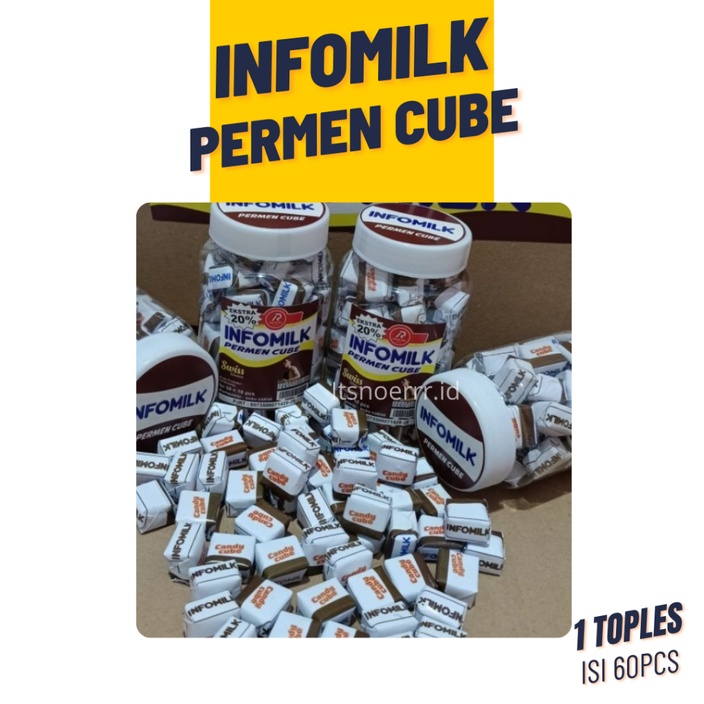 

Permen Cube Milo INFOMILK Cokelat isi 60pcs/CANDY CUBE Infomilk