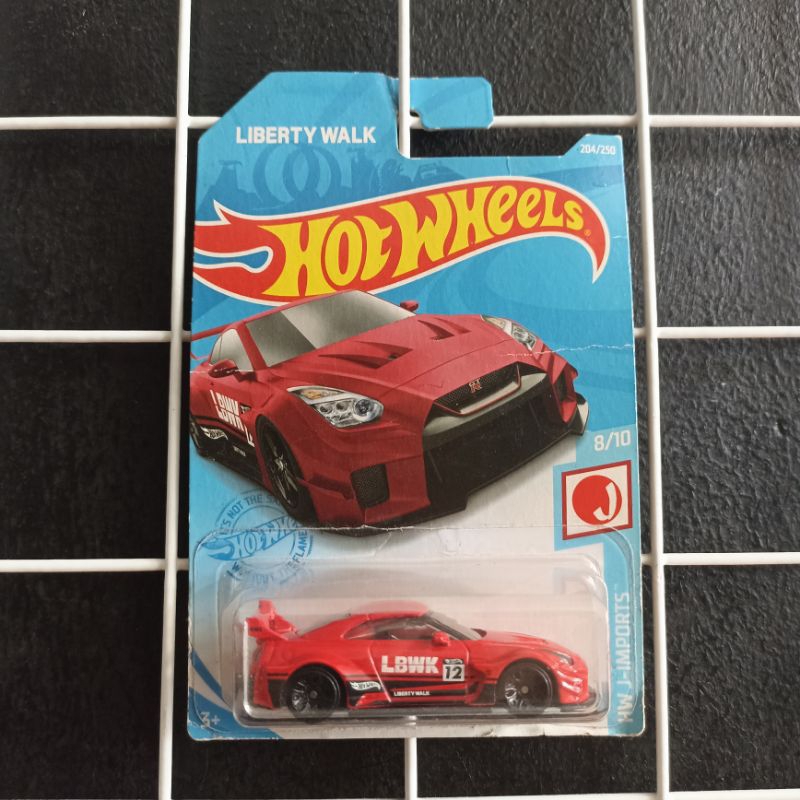 Hot Wheels Nissan GTR R35 LB Silhouette Works GT Nissan 35GT RR Ver 2 Liberty Walk Red Merah 2021 no