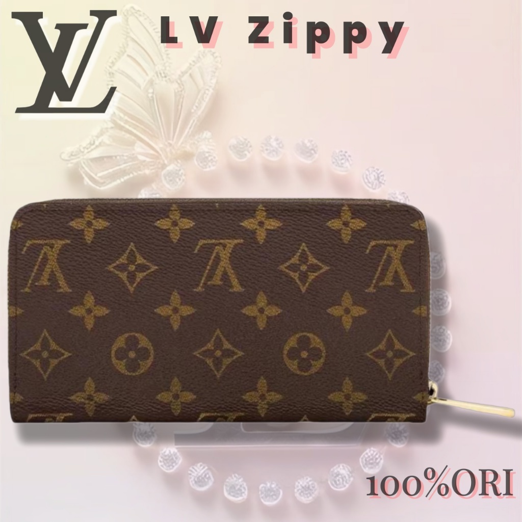 [✅100% Original] Louis Vuitton  LV Zippy dompet pria/Dompet Pria Panjang Presbiopia Coklat/Dompet Pria Panjang Presbiopia  hitam