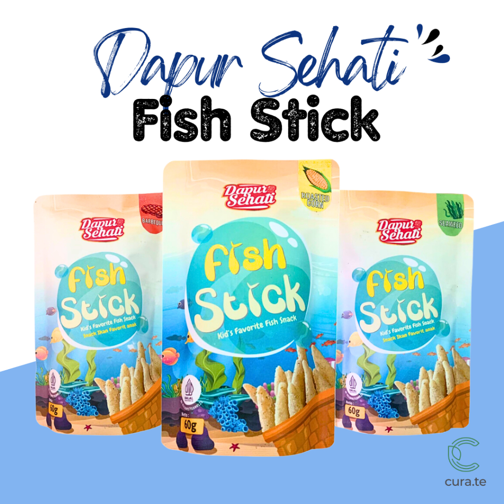 

Dapur sehati FISH STICK Snack For Kids No MSG No Pengawet Cemilan anak 1+