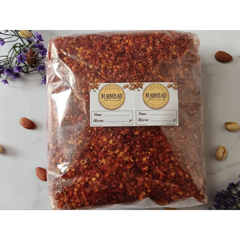 

Chili Flakes Grade A Sangat Pedas / Cabe Chili Oil / Cabe Bubuk Grade A sangat pedas