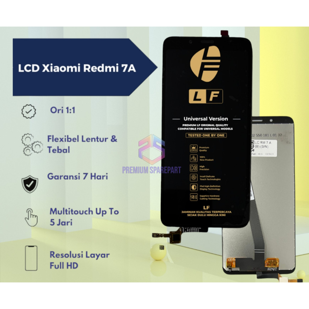 LCD Xiaomi Redmi 7A Fullset Touchscreen / LCD LF (Bergaransi)