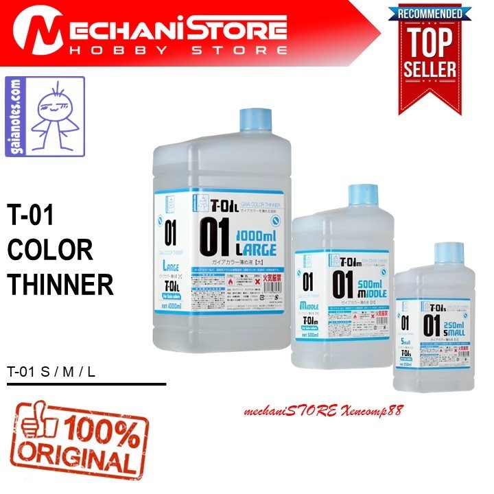 GAIA Color Thinner T-01 T01 T 01 Series - GaiaNotes Thinner 250 ml 250ml 500ml 1000ml 1L thiner tinn