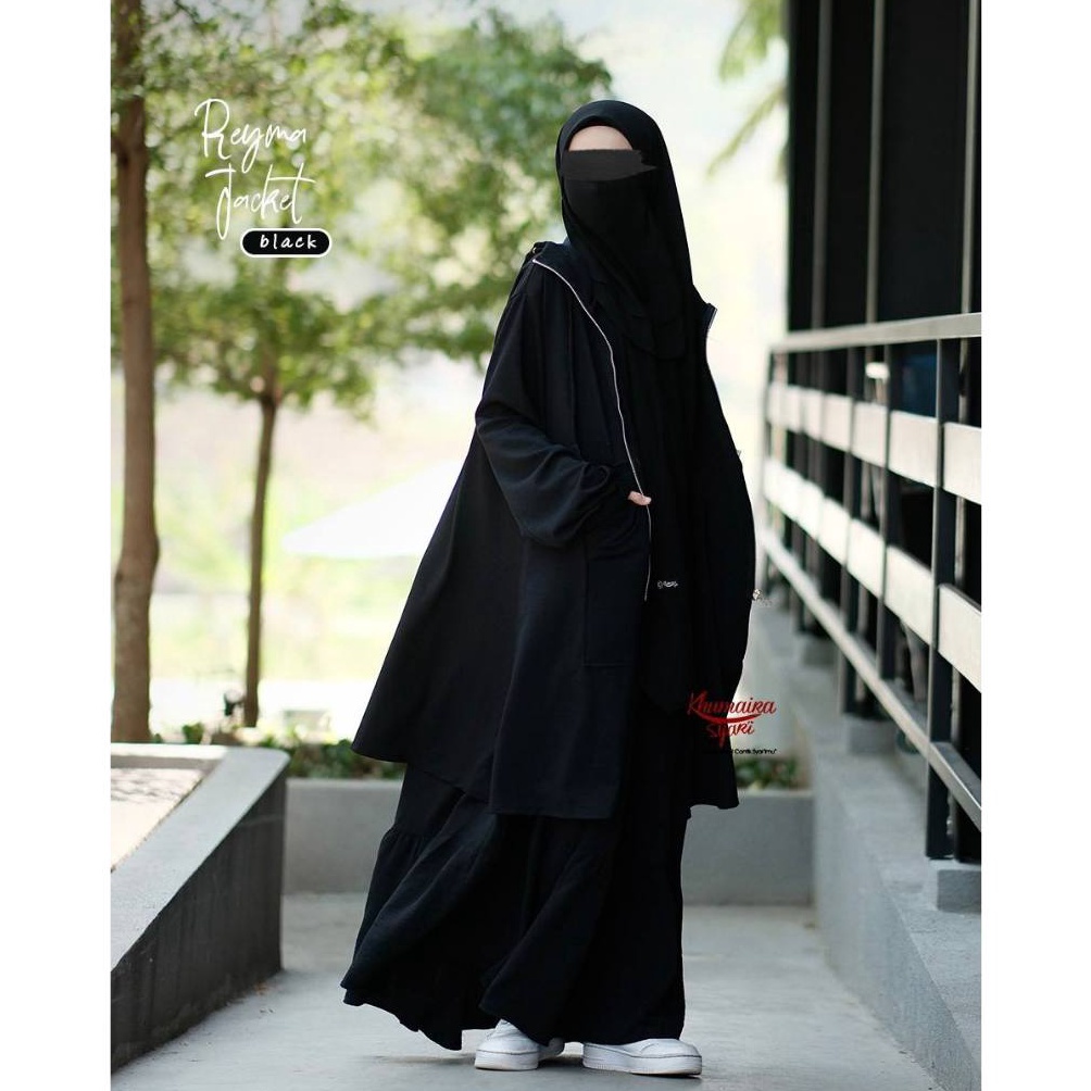 KODE C47U Rayme Reyma Jacket by Khumaira Syari  Jaket Muslimah Syari  Jacket Outer Hijabers  Jaket O
