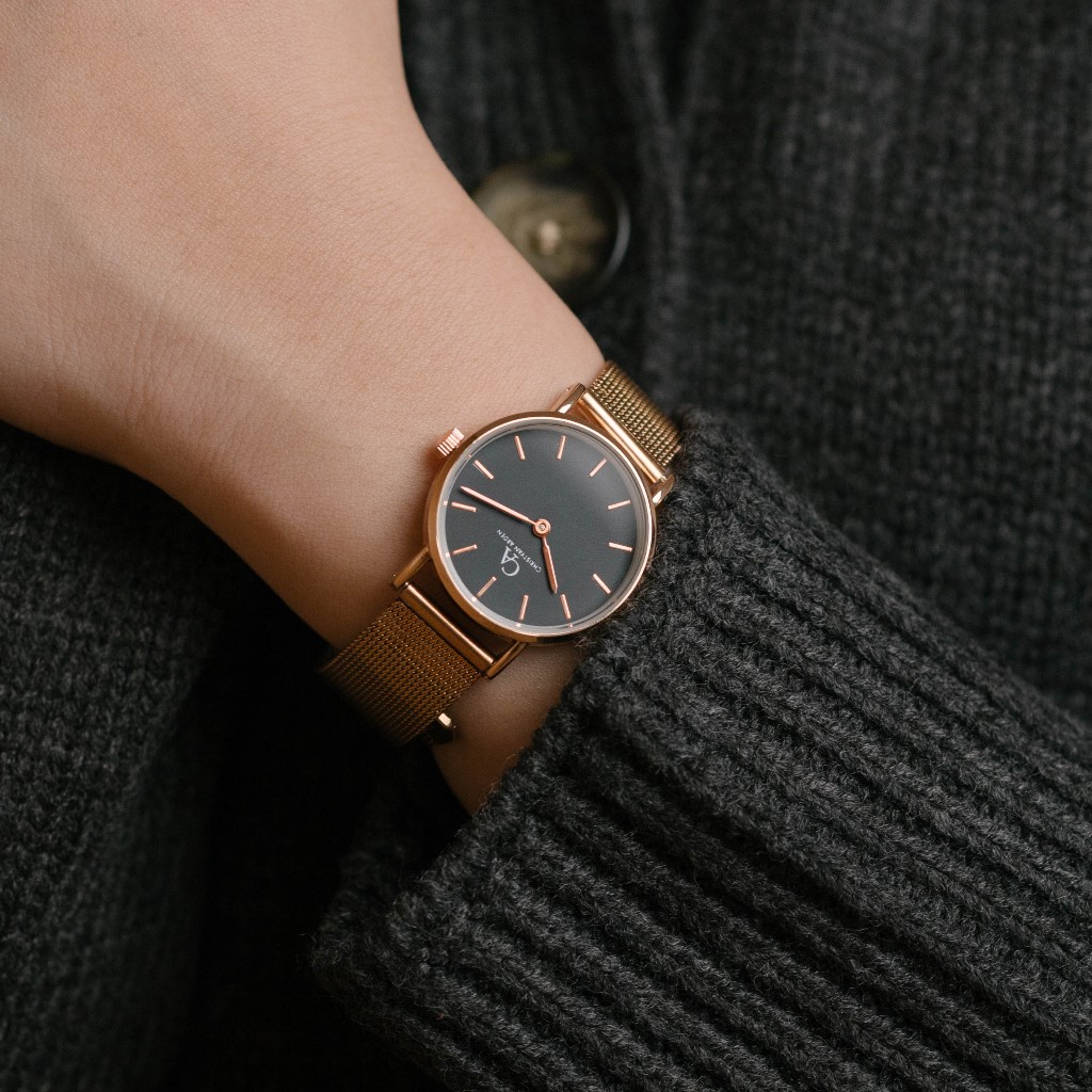 Jam Tangan Wanita Rantai Pasir Anti Air Christyan Arden Delicate Golden Rose | Grand CA - 28mm Jam T