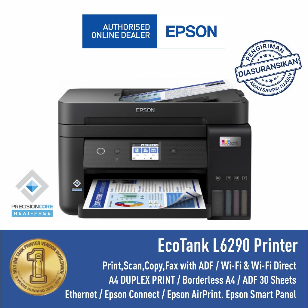 Printer Epson L6290 L-6290 L 6290 Pengganti L6190 L-6190 Duplex All in One Garansi Resmi