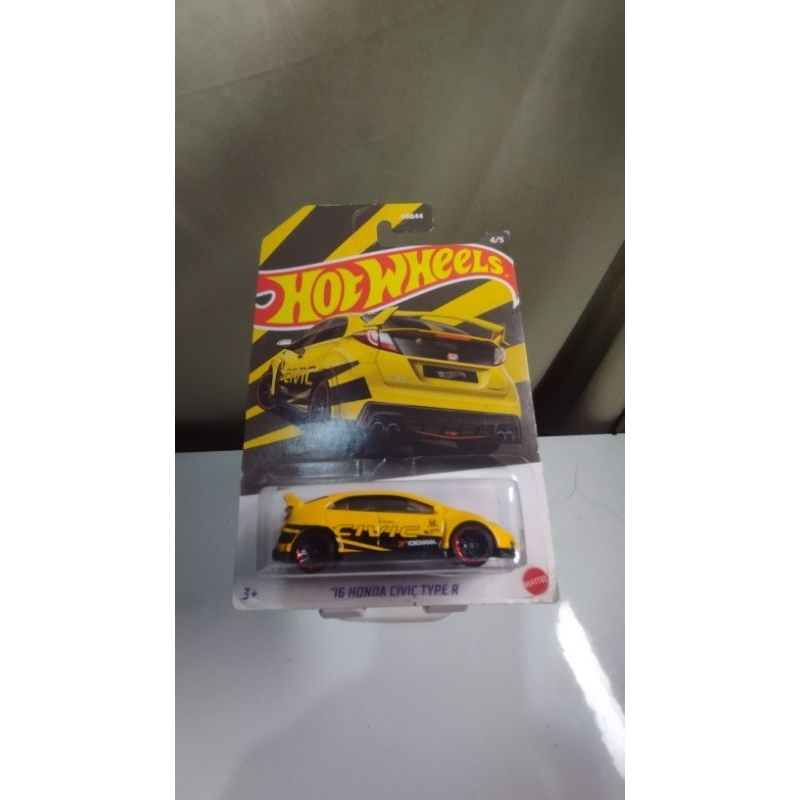 Hotwheels "16 Civic Type R Yellow"