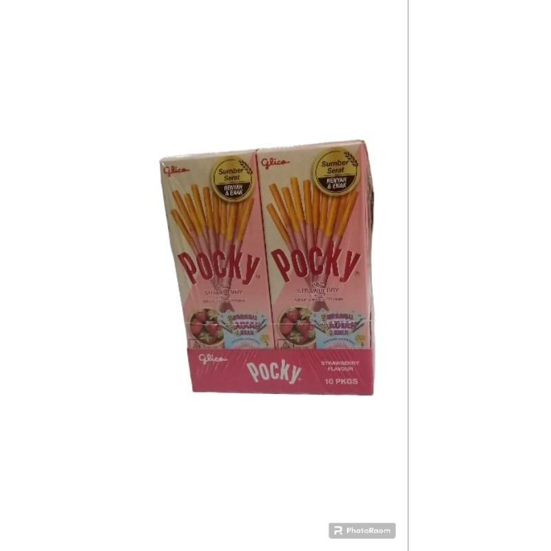 

pocky mini 22gr ,glico pejoy rasa coklat strawbery, cookies and cream..1pack isi 10