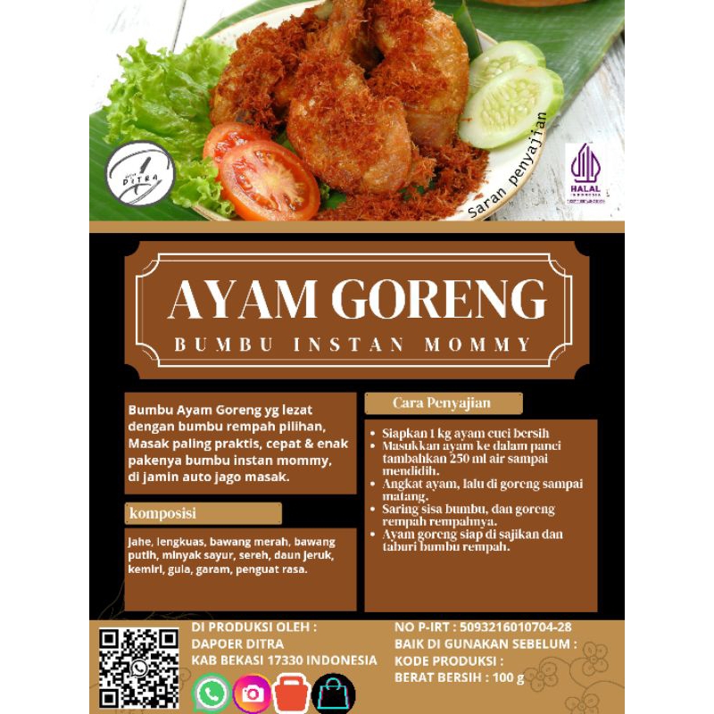 

BUMBU AYAM GORENG 100G
