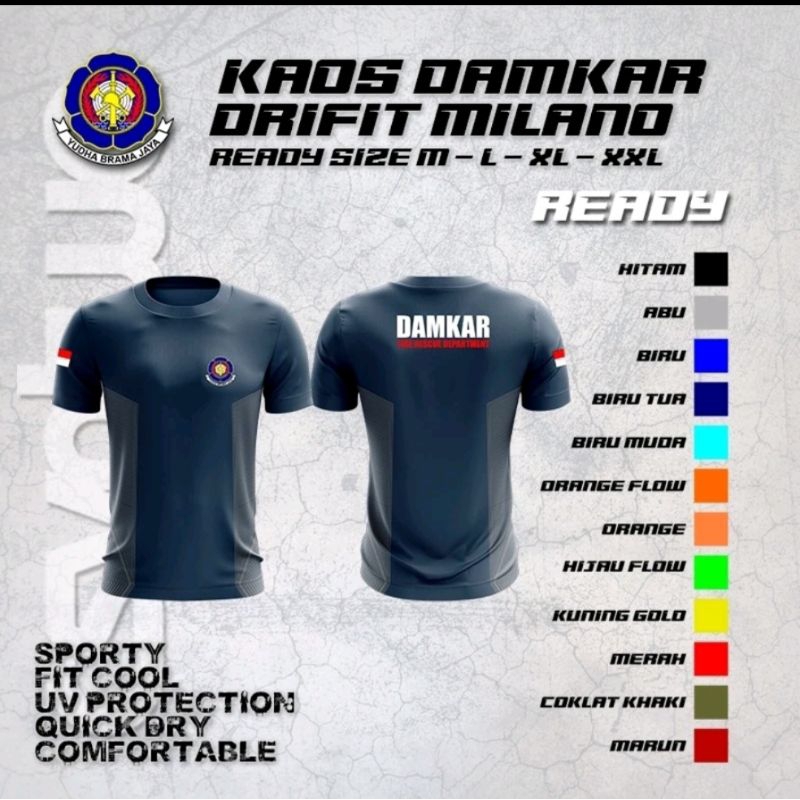 KAOS DAMKAR DRYFIT MILANO PREMIUM / KAOS OUTDOOR DRYFIT DAMKAR