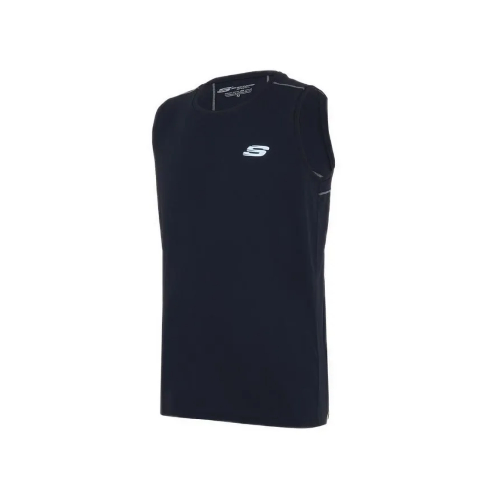 Skechers Men's Running Shirt Dry Fit Baju Lari Pria Sport Workout Original