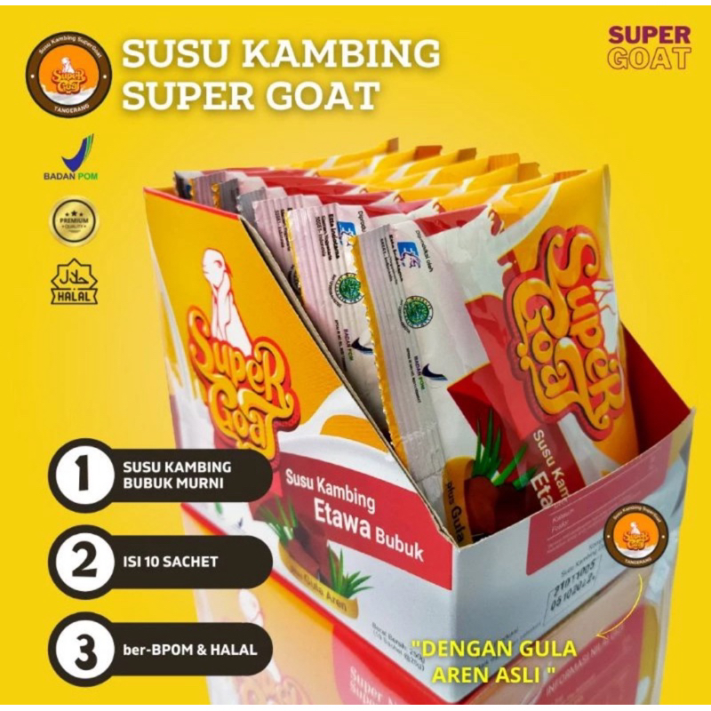 

[READY STOK] SUPERGOAT / Super Goat Plus Gula Aren - Susu Kambing Etawa
