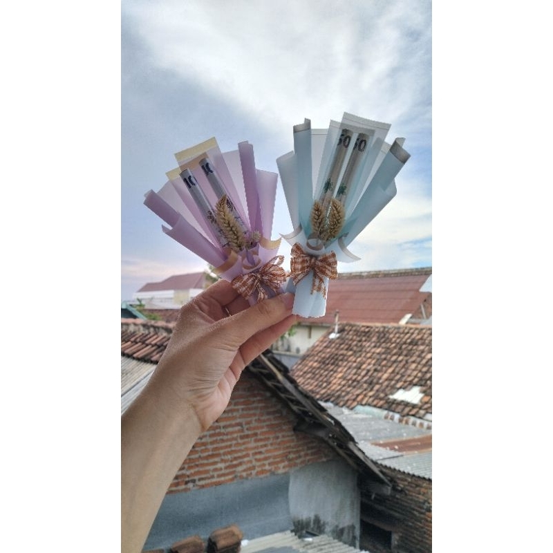 BUKET UANG MINI 2 SLOT/ BOUQUET UANG MINI/ BUKET MINI/ BUKET ANGPAU/ BUKET KEKINIAN