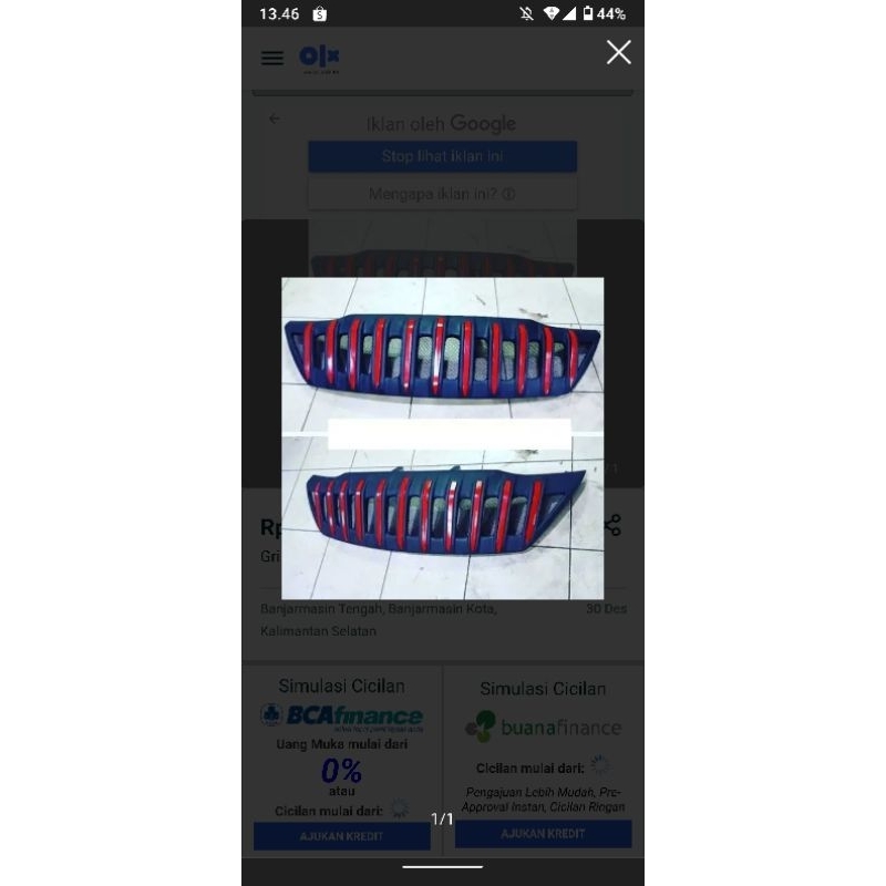 grill fortuner 2008-2012