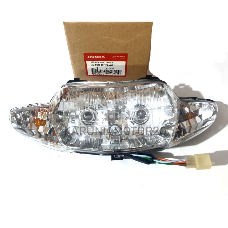 Lampu Reflektor Depan Assy Supra Fit Lama Old Original AHM 33100-KRS-A01