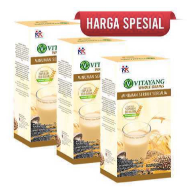 

Vitayang Whole Grains 15 Sachet Sarapan Sehat Minuman Diet Sereal Rendah Kalori