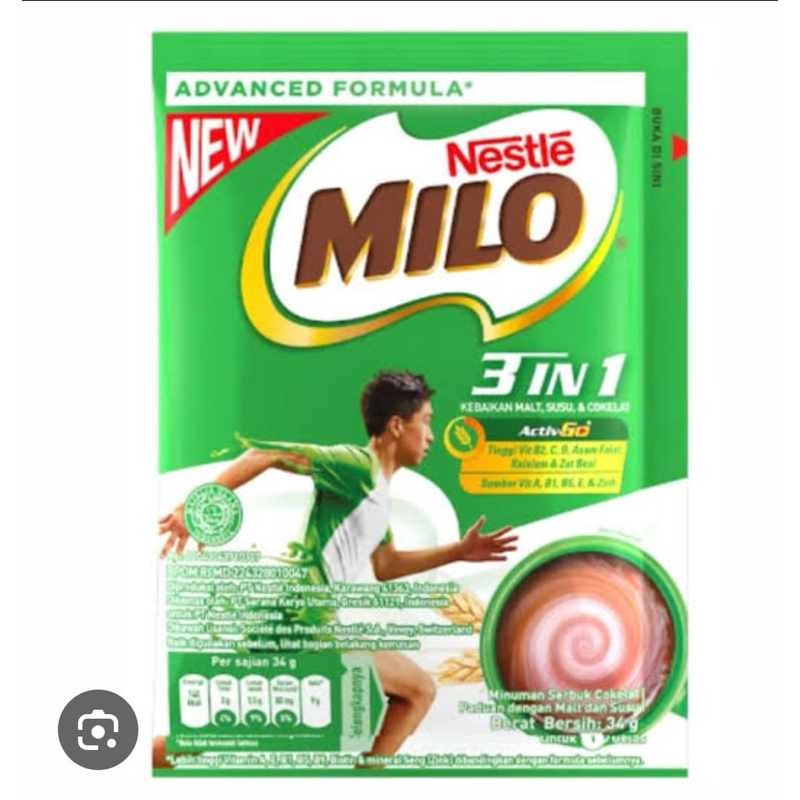 

Nestle Milo activGo 3in1 renteng 34gram